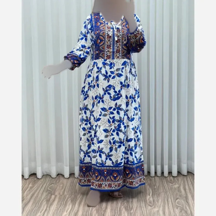 ساحلی نخی حاشیه دار زنانه فری سایز خنک و راحت