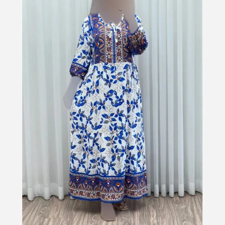 ساحلی نخی حاشیه دار زنانه فری سایز خنک و راحت