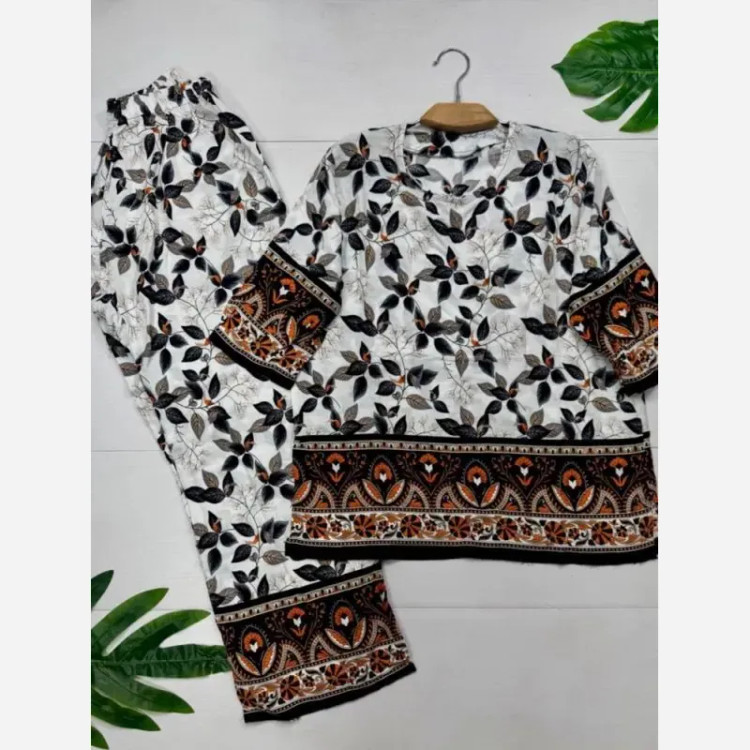 بلوز و شلوار نخی شیوان 7594
