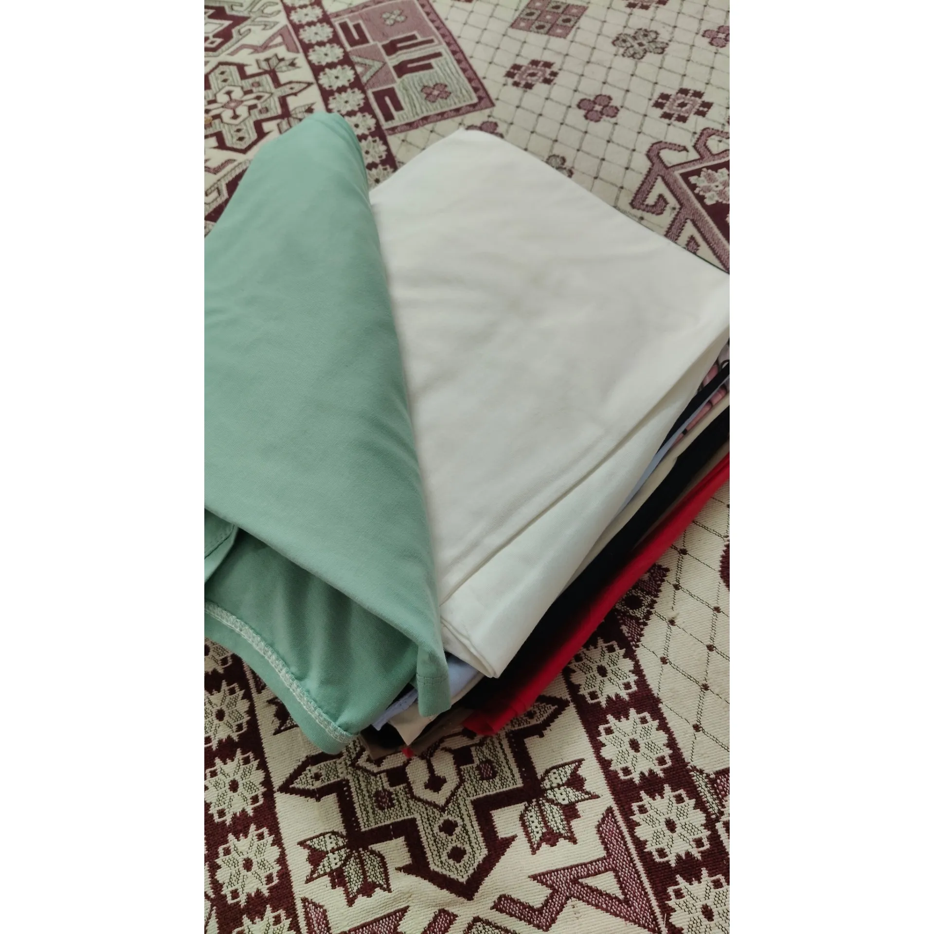 تیشرت باکسی نخ پنبه زنانه و دخترانه اسپرت قد 65 سانت
