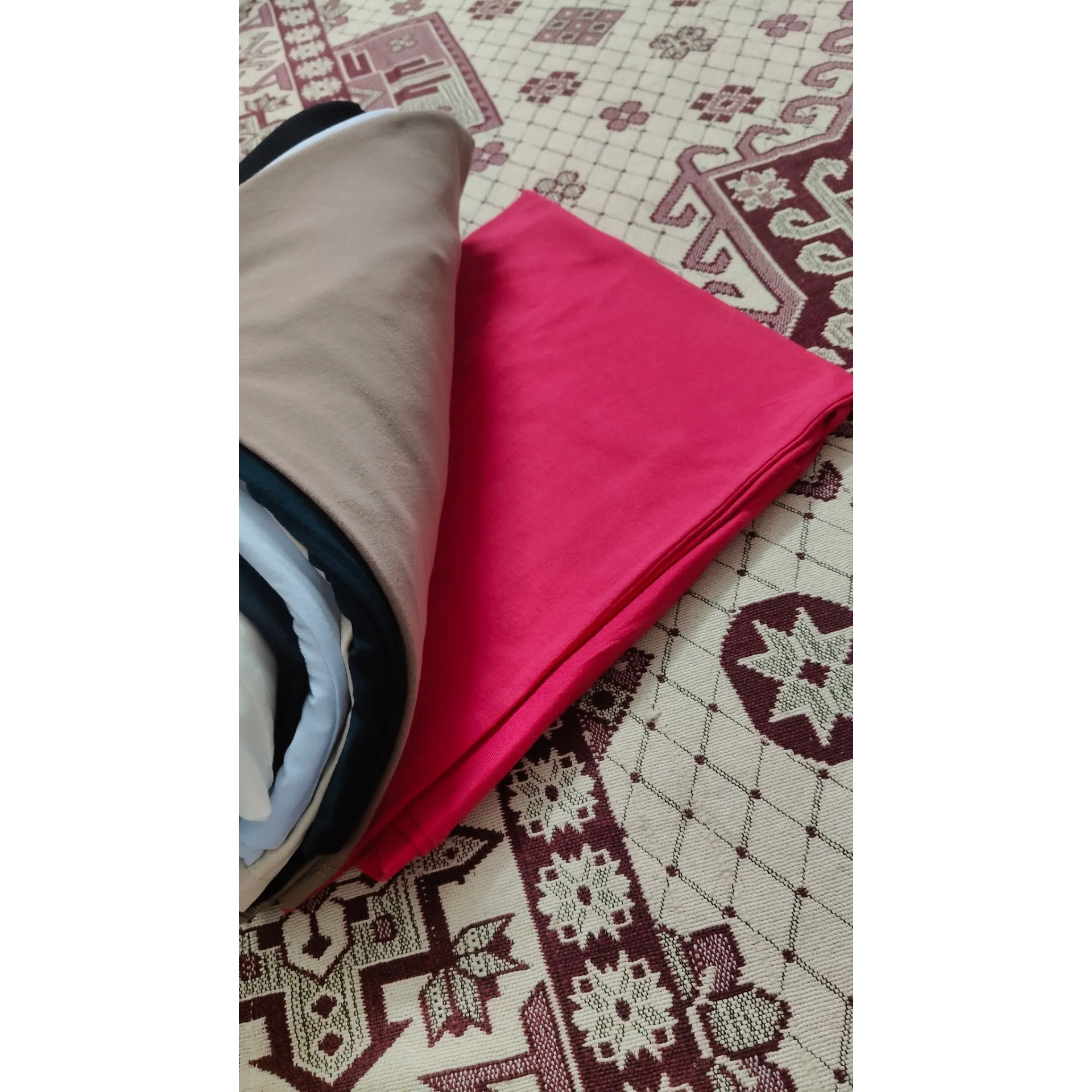 تیشرت باکسی نخ پنبه زنانه و دخترانه اسپرت قد 65 سانت