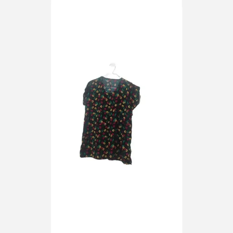 تیشرت زنانه تمام نخی آستین سرخود خنک فری سایز