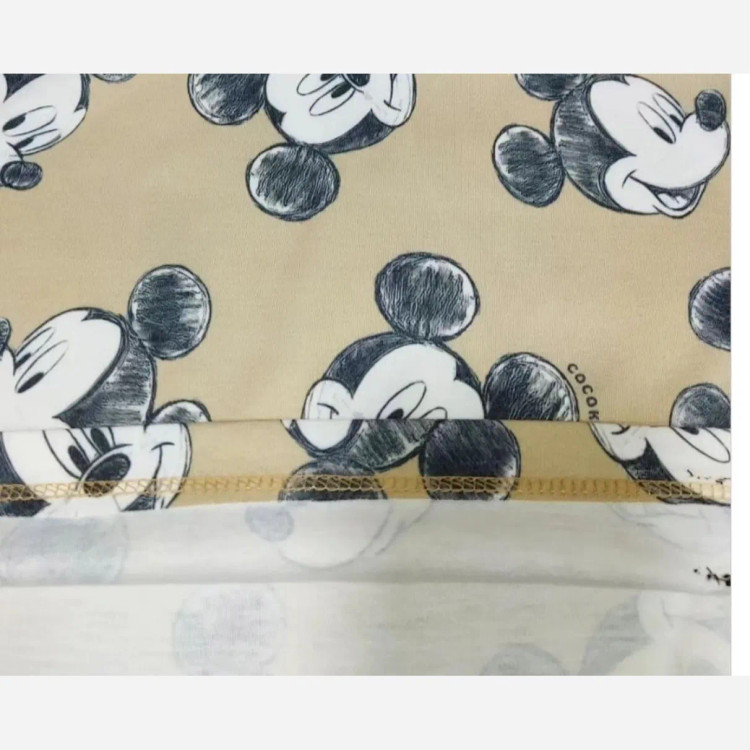 ست بلوز و شلوار راحتی بچگانه طرح میکی موس جنس نخ و پنبه مناسب دختر و پسر سایز 3 تا 8 سال