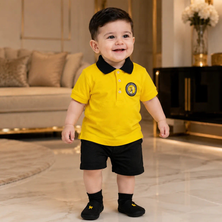 ست تیشرت جودون و شلوارک جین پسرانه مدل 196039