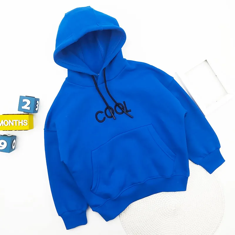 هودی دورس پسرانه کلاهدار طرح COOL با چاپ گلدوزی ضخیم