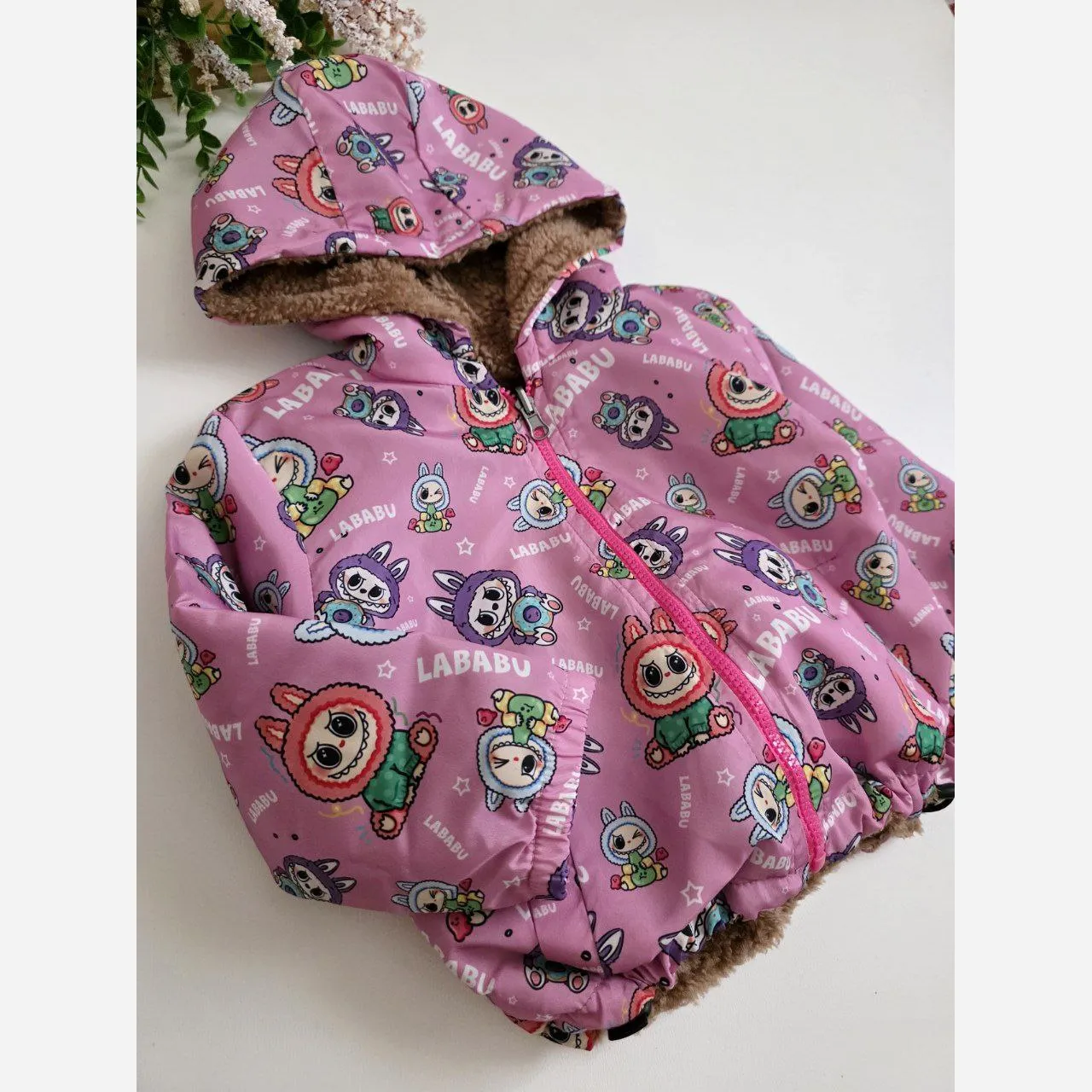 سویشرت دو رو بچگانه میکرو ضد آب و تدی سایز 40 تا 50 مناسب 2 تا 7 سال