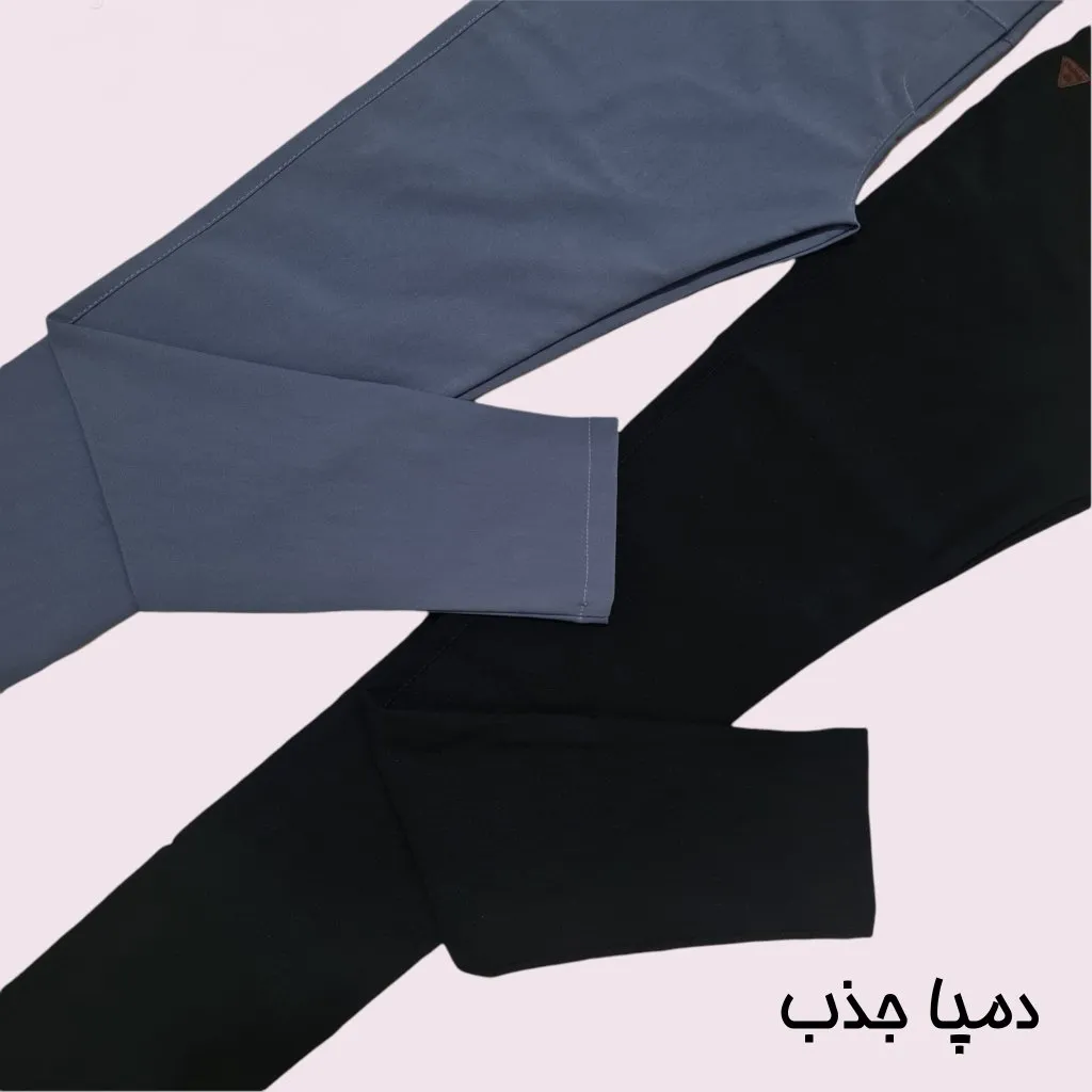 شلوار زنانه گندار کمرکش بنگال قد 105 طوسی و مشکی سایز 36 تا 54
