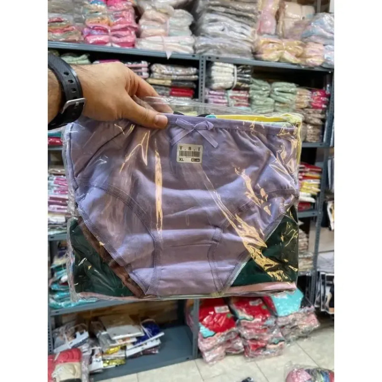 شورت زنانه نخ پنبه اسلیپ TBT سایز XXL رنگی کش براق